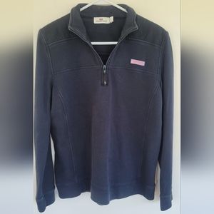 Vineyard Vines Pullover Women's Large 1/4 Zip Navy Blue